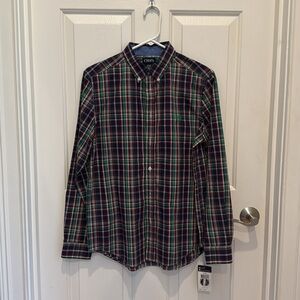 Chaps Boy’s Plaid Shirt - Red, Green, Blue